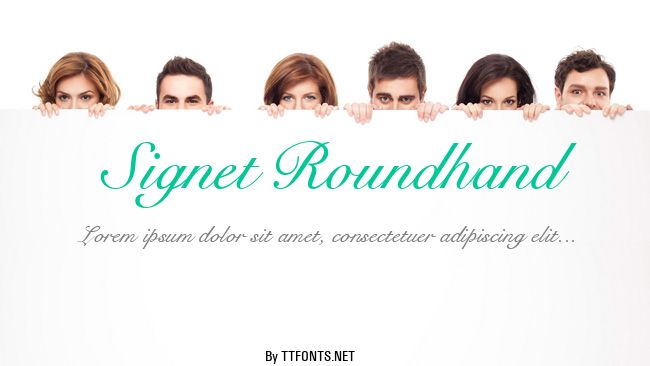 Signet Roundhand example